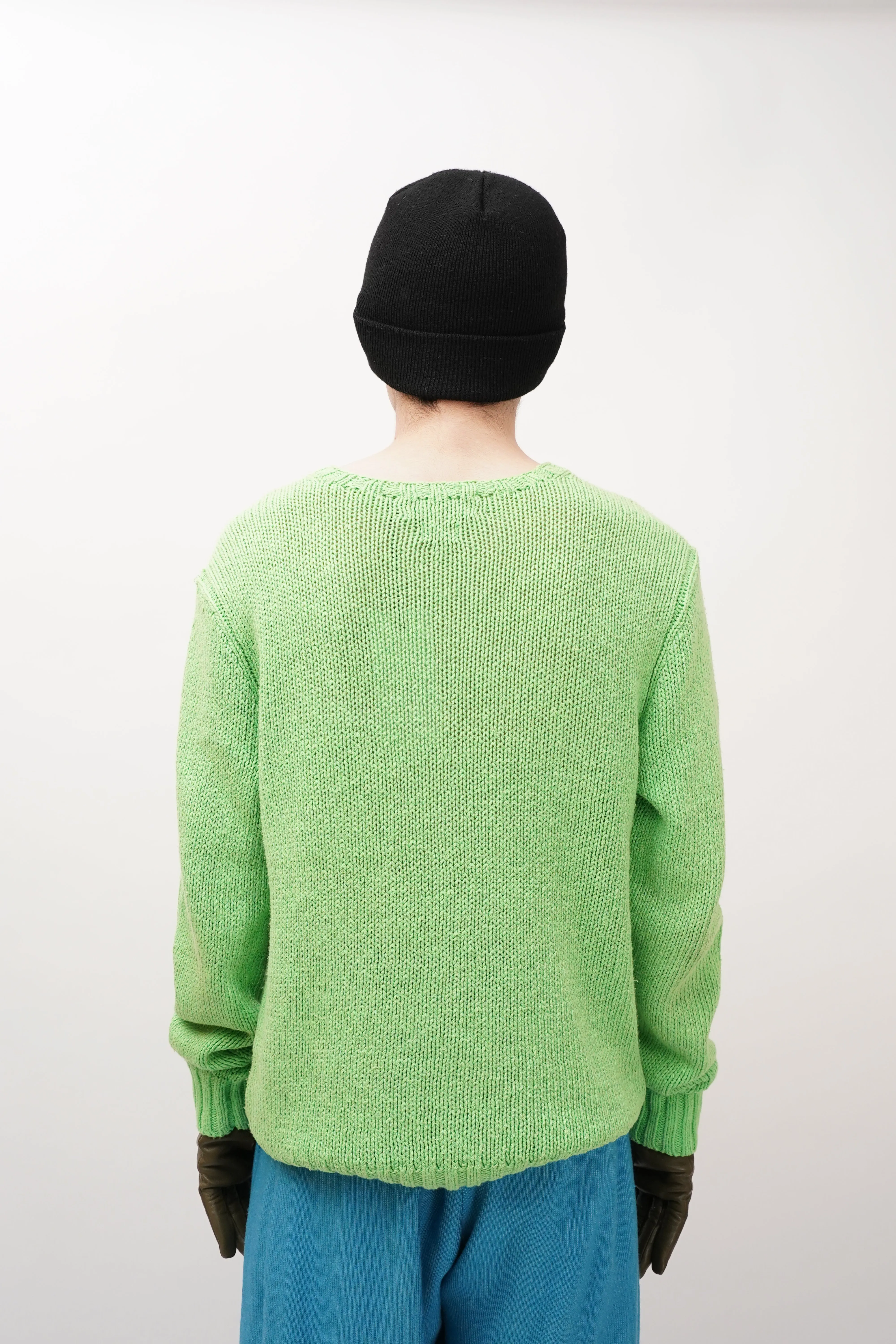 90's "POLO Ralph Lauren" -LINEN/COTTON/SILK V-neck Knit Sweater-