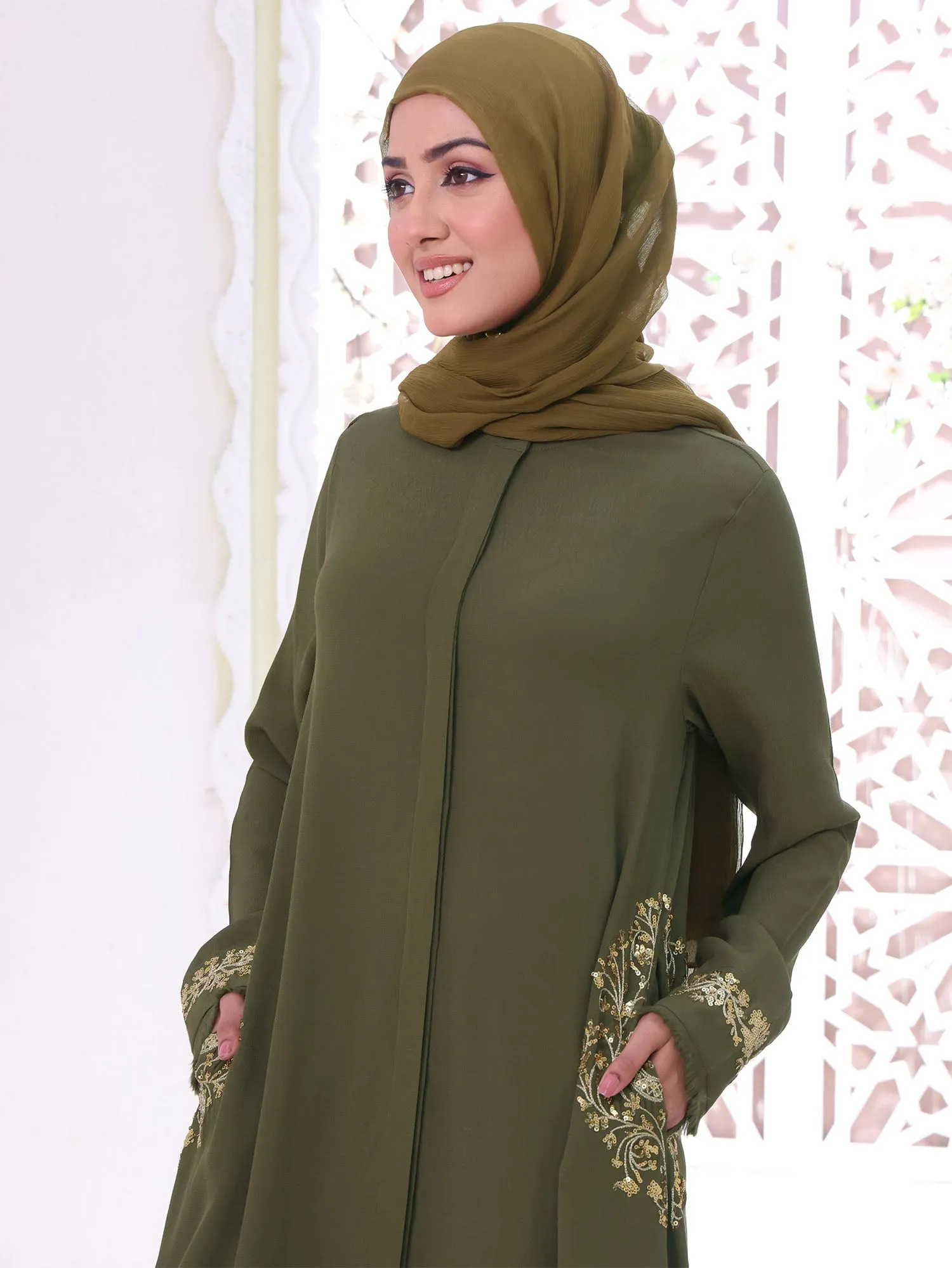 Abaya Malika Olive