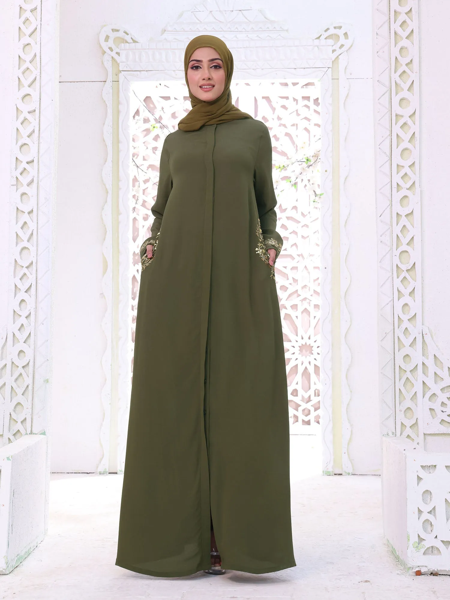 Abaya Malika Olive