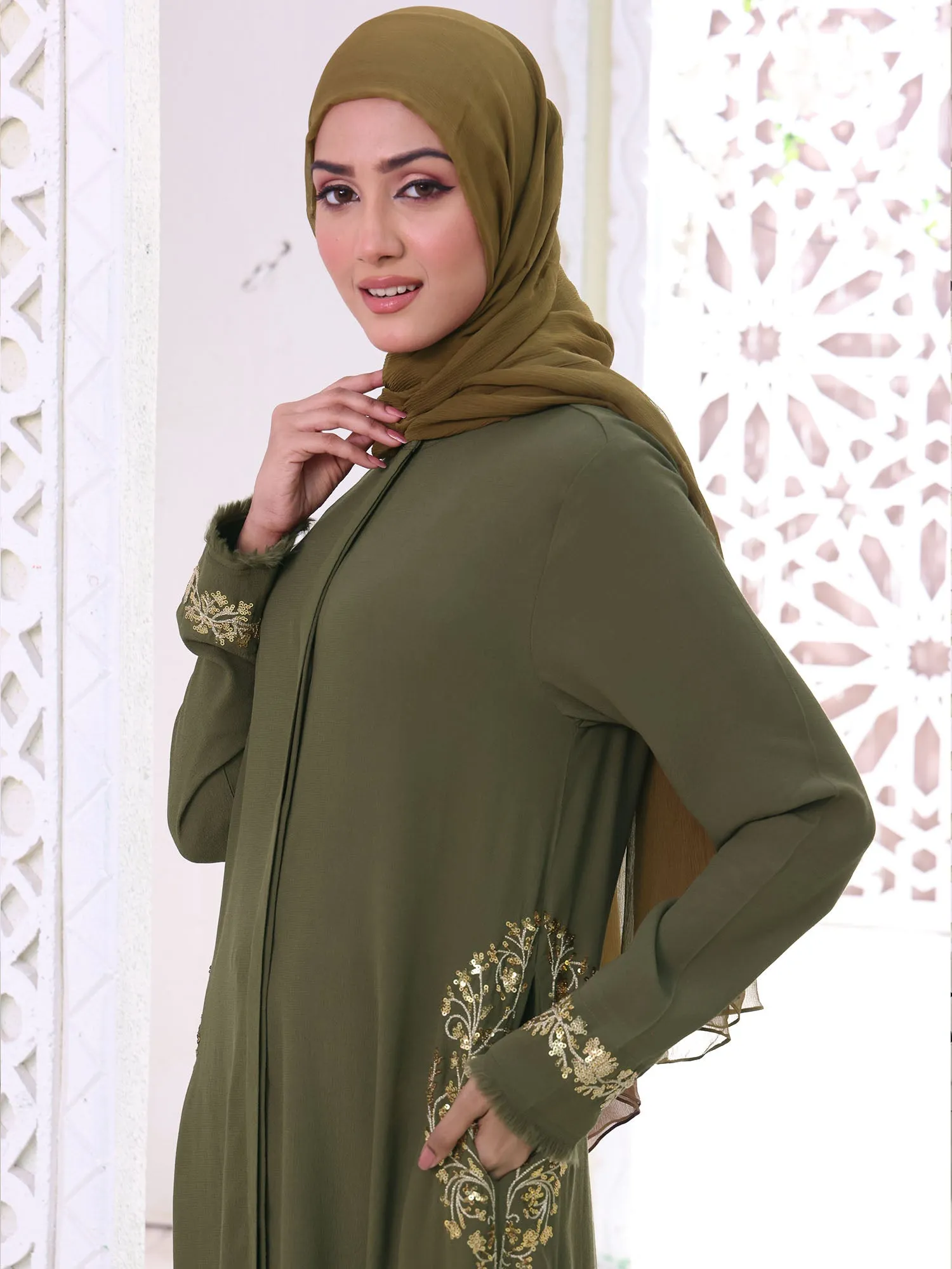 Abaya Malika Olive