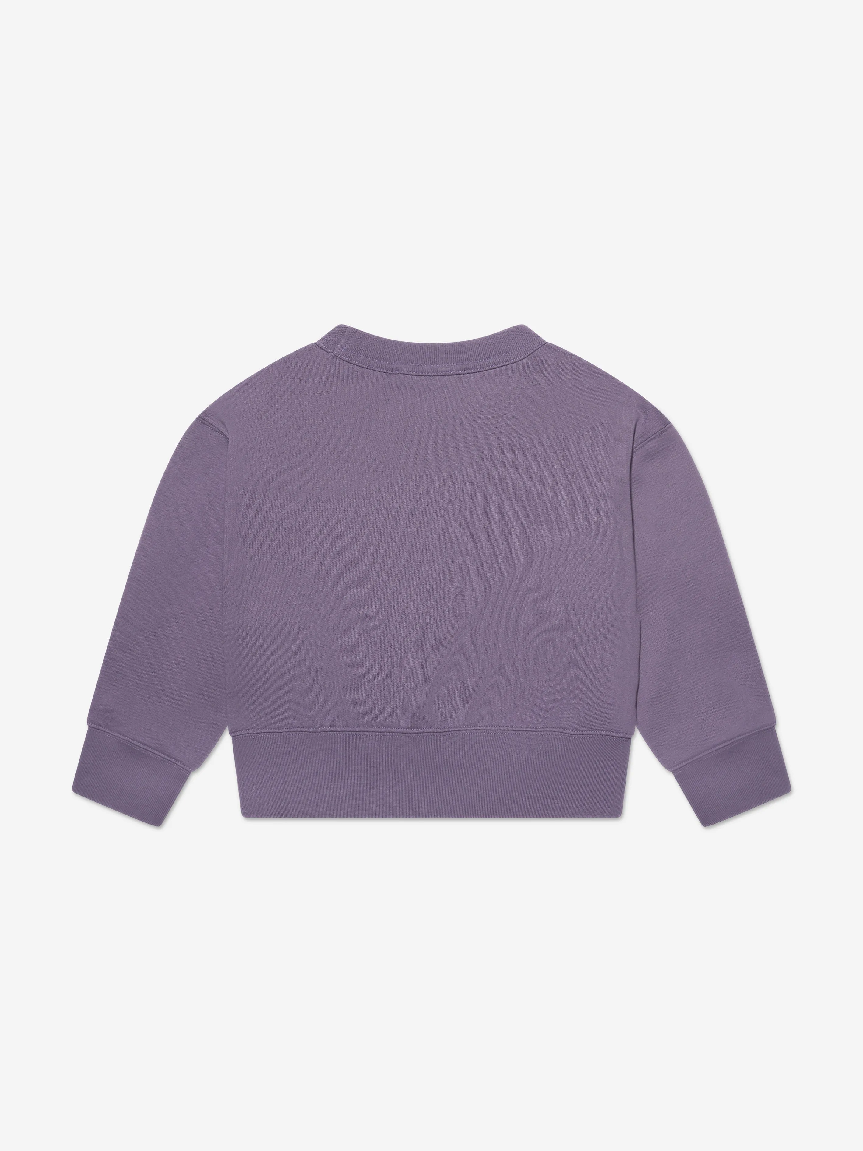 Acne Studios Kids Mini Fairah Face Sweatshirt in Purple