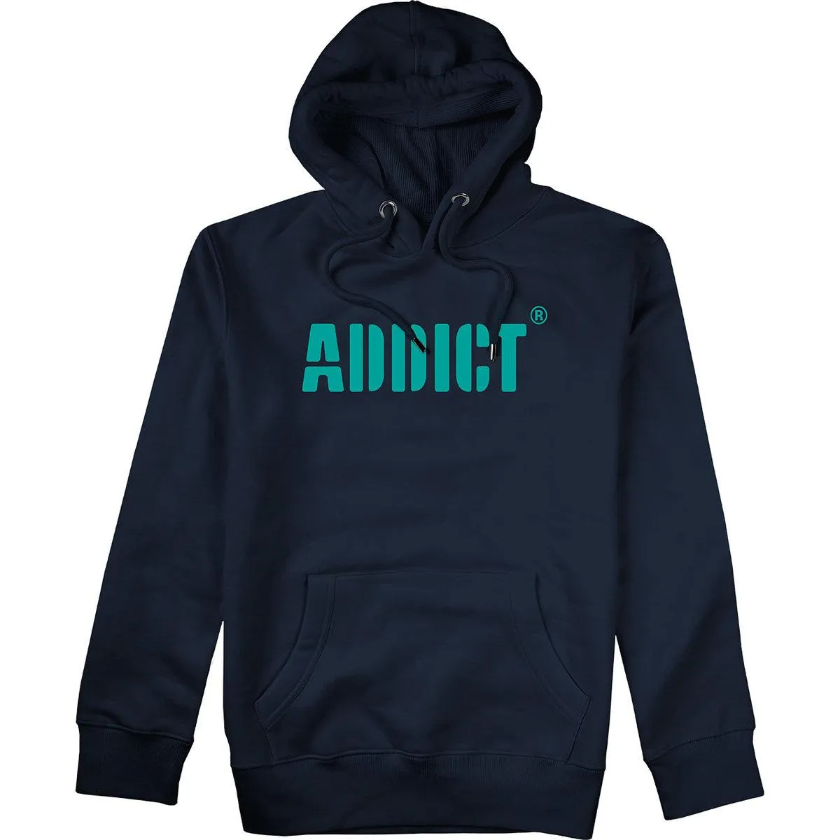 Addict Mens Stencil Logo Hoodie