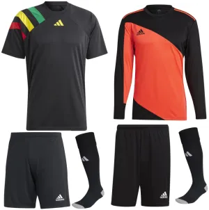 ADIDAS FORTORE 23 KIT BUNDLE BLACK GREEN YELLOW RED