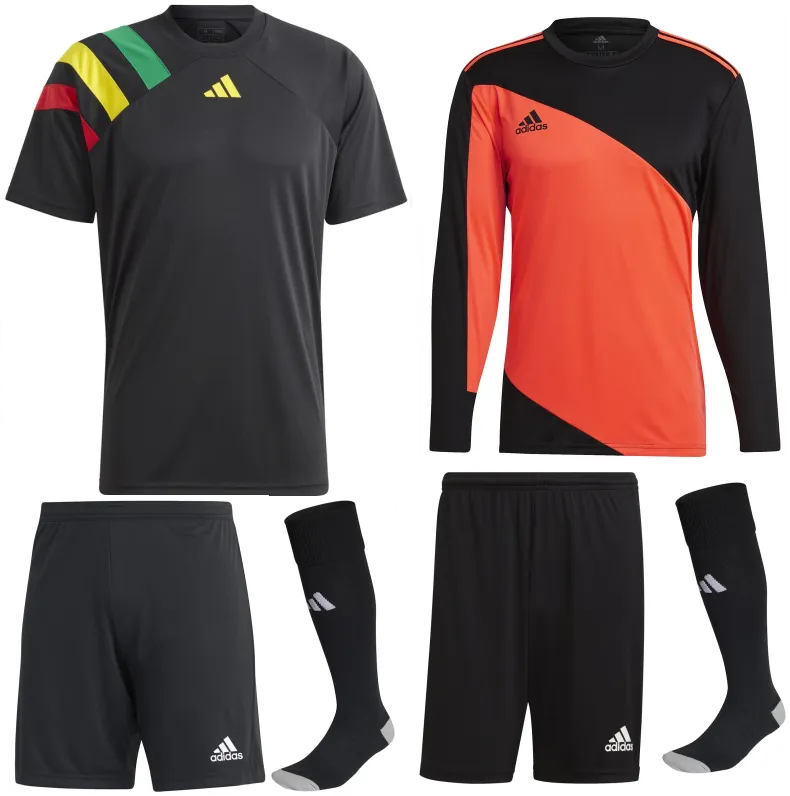 ADIDAS FORTORE 23 KIT BUNDLE BLACK GREEN YELLOW RED