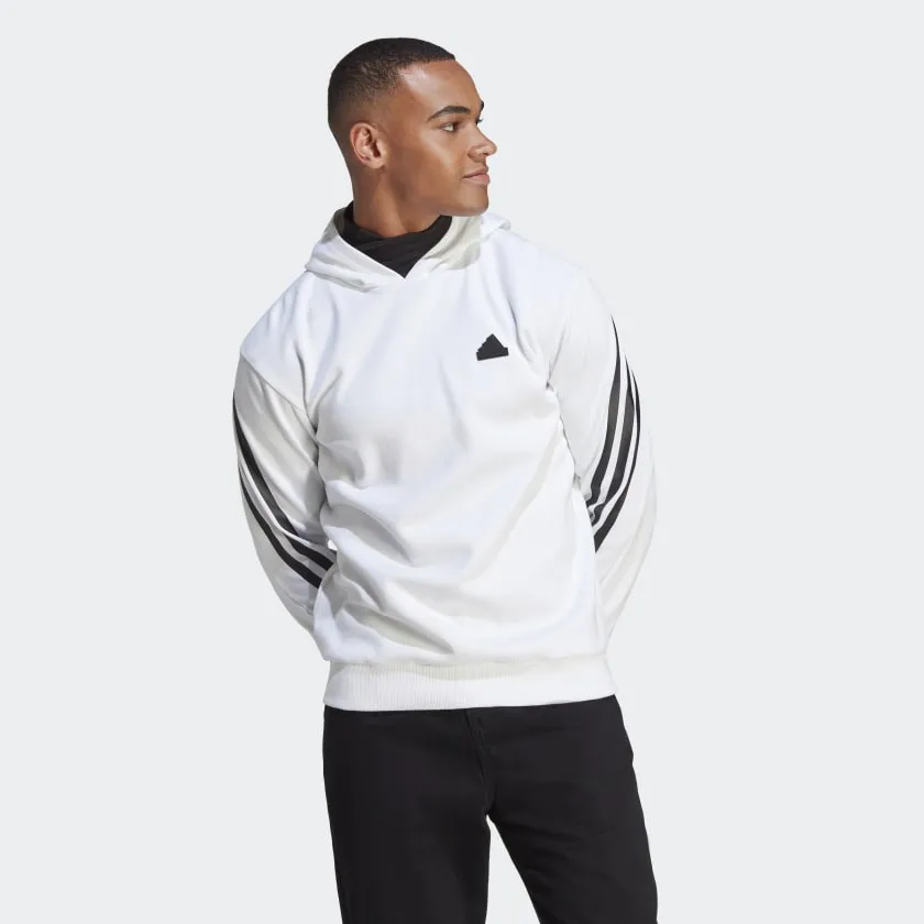 Adidas Future Icons 3-Stripes Hoodie - Mens - White