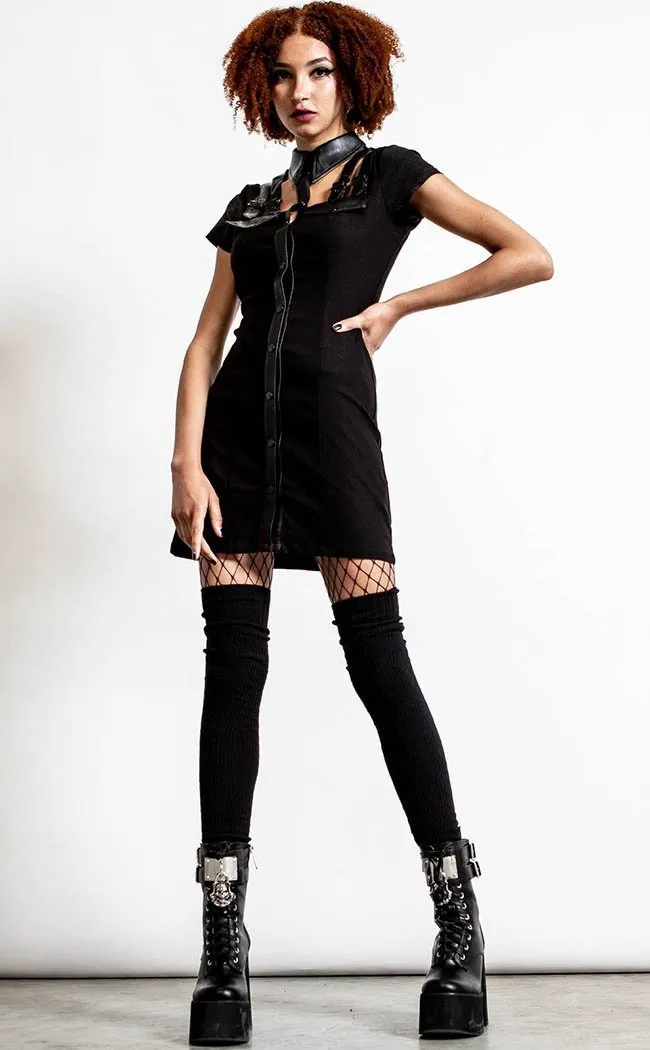 All Attitude Cut Out Dress | Black