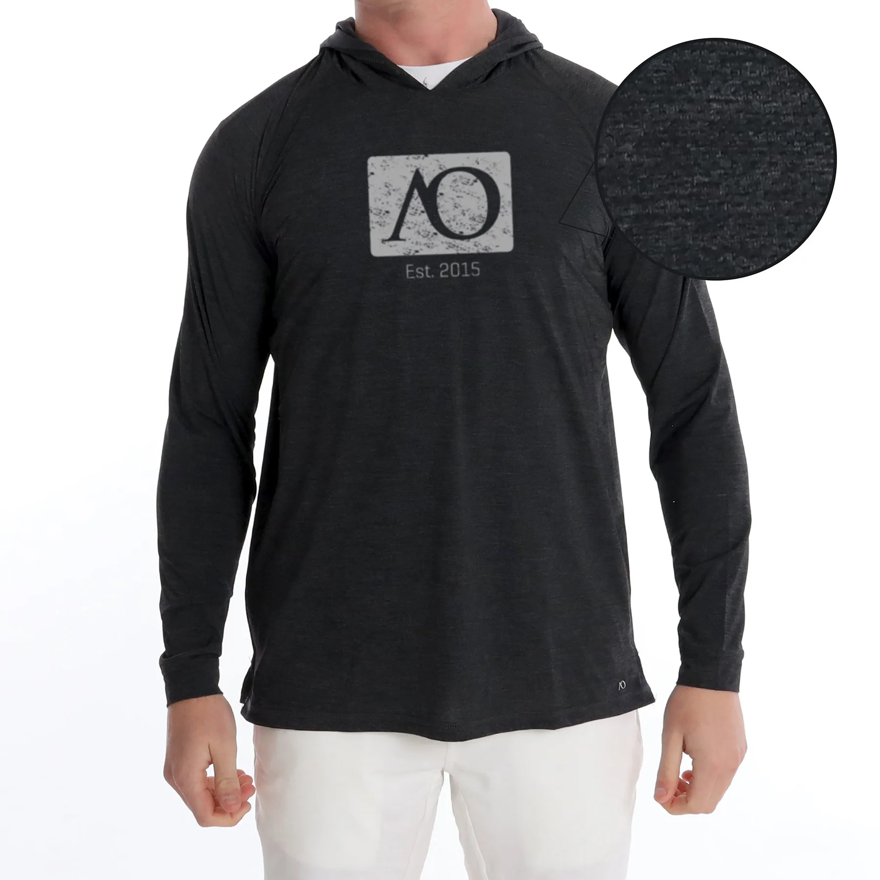 Anguilla Hoodie AO Graphic - Black Heather