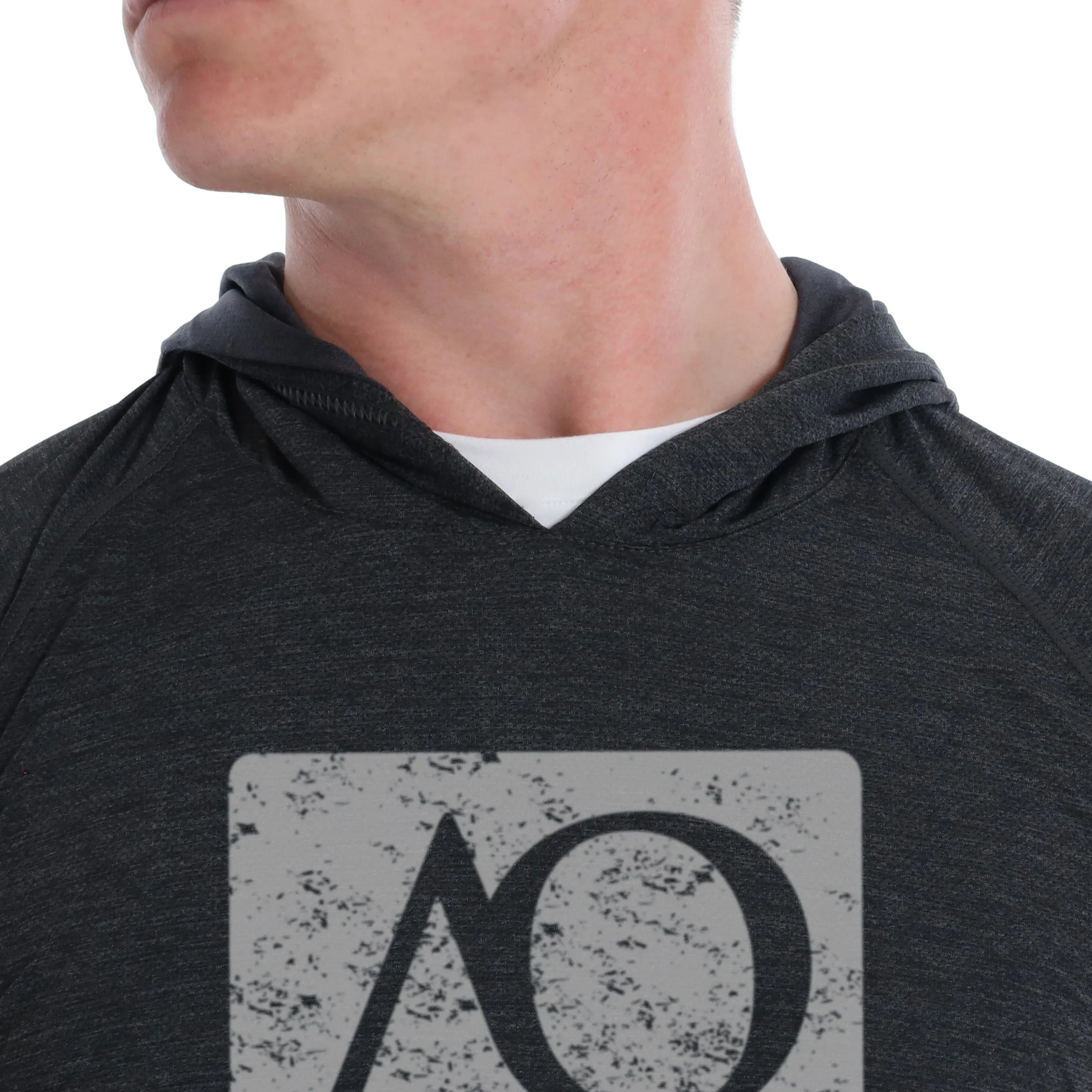 Anguilla Hoodie AO Graphic - Black Heather