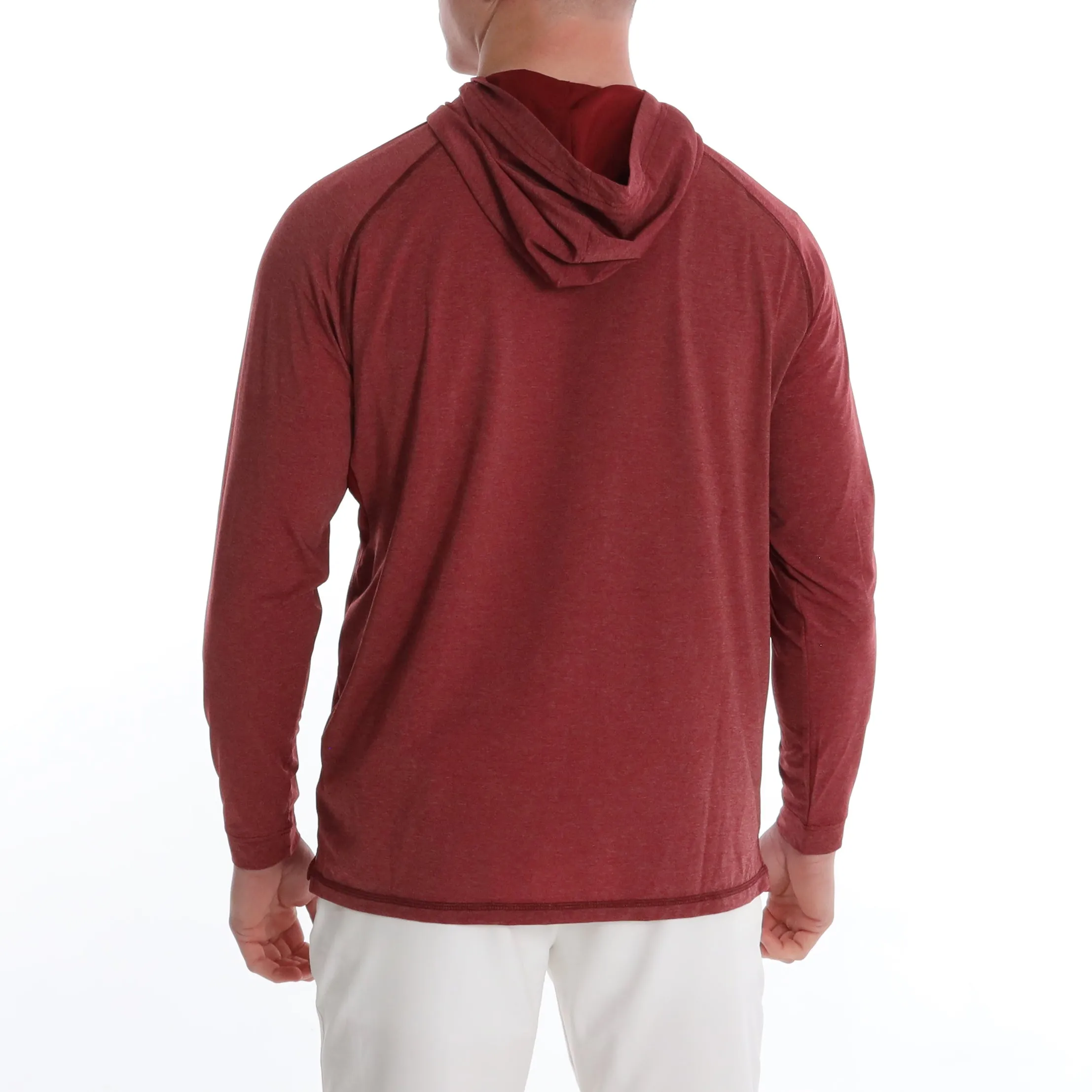 Anguilla Hoodie AO Graphic - Maroon Heather