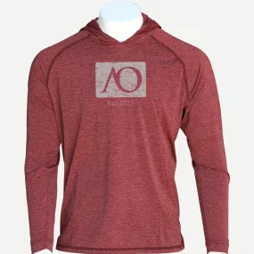 Anguilla Hoodie AO Graphic - Maroon Heather