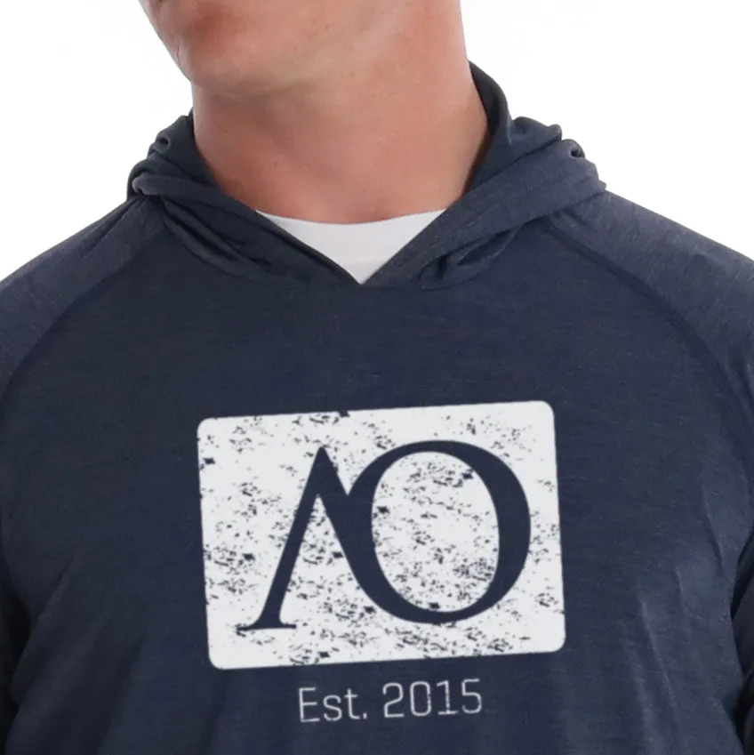 Anguilla Hoodie AO Graphic - Navy Heather