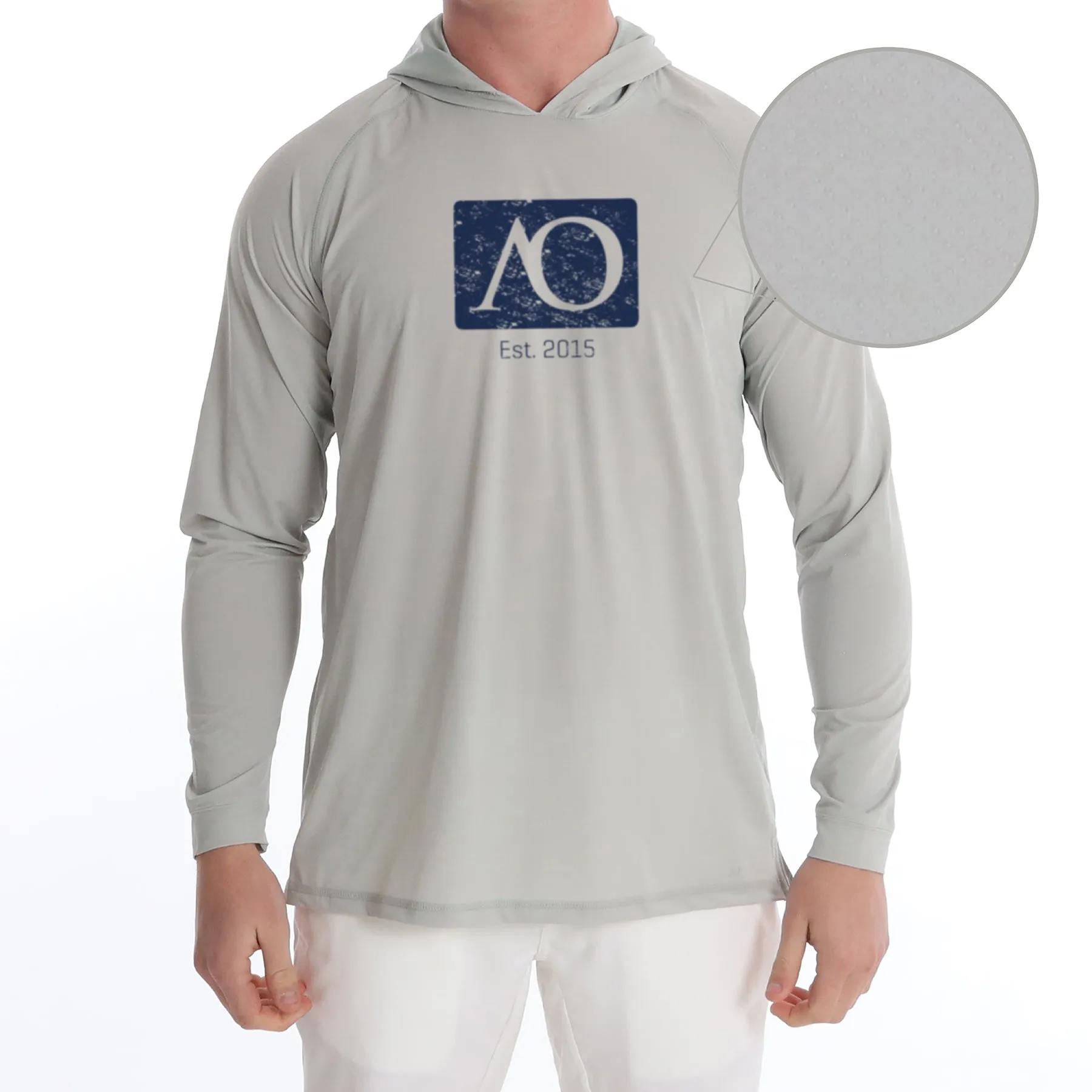 Anguilla Hoodie AO Graphic - Steel Heather