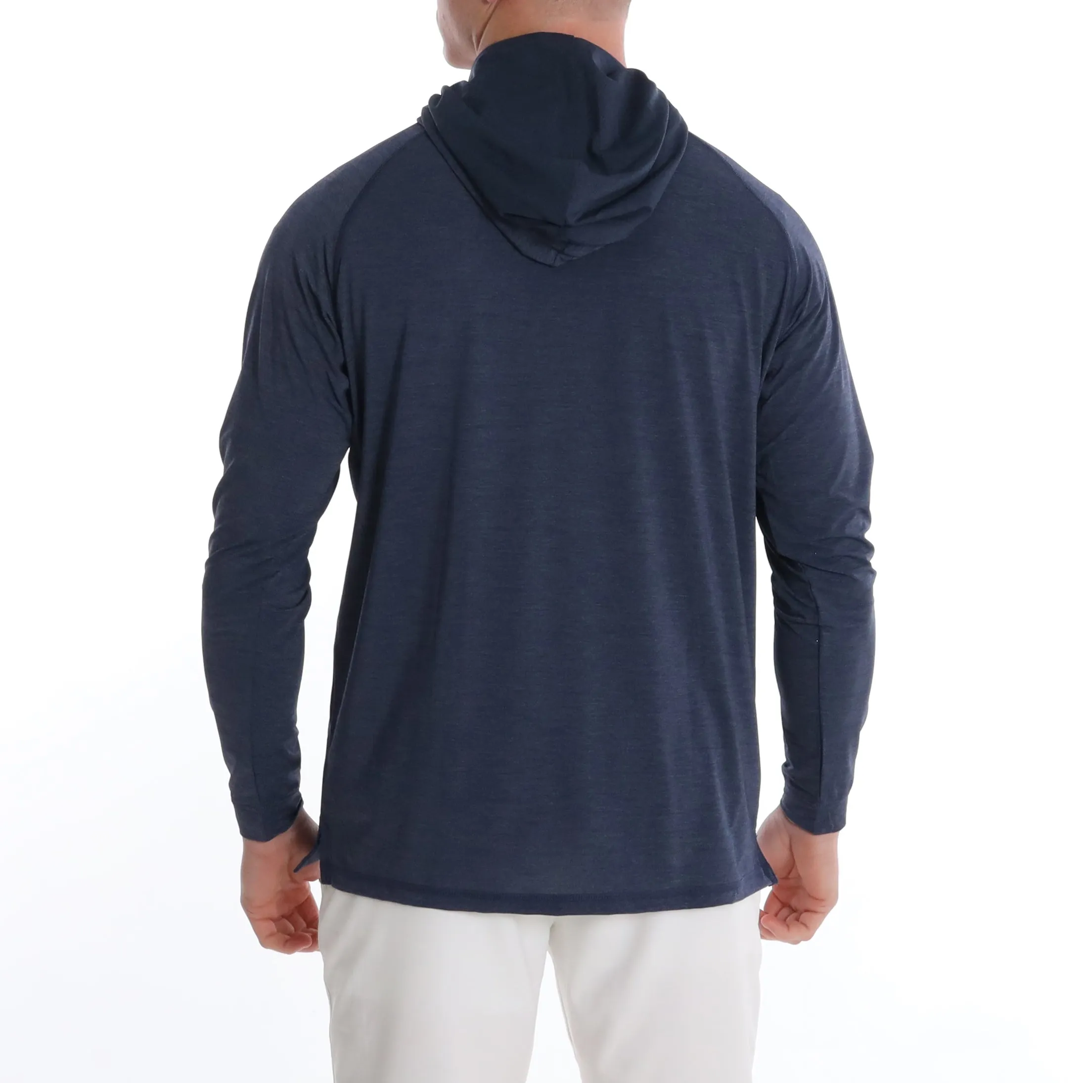 Anguilla Hoodie Arch Graphic - Navy Heather