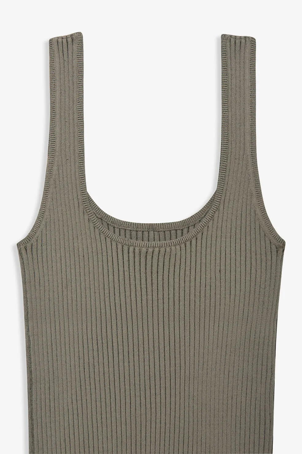 Anine Bing - Josie Tank in Green Khaki and Olive