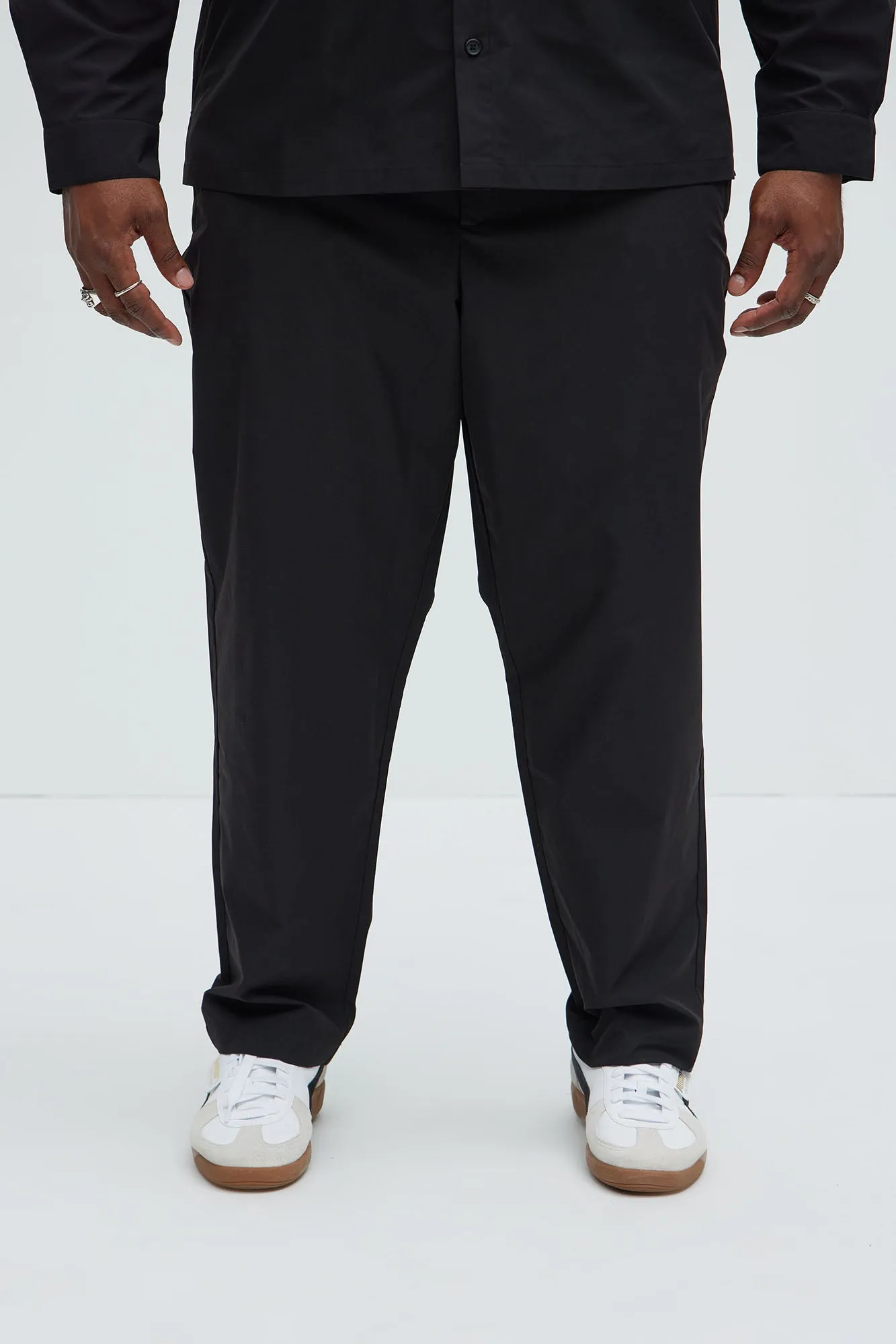 Ansel Hybrid Slim Commuter Pants - Black