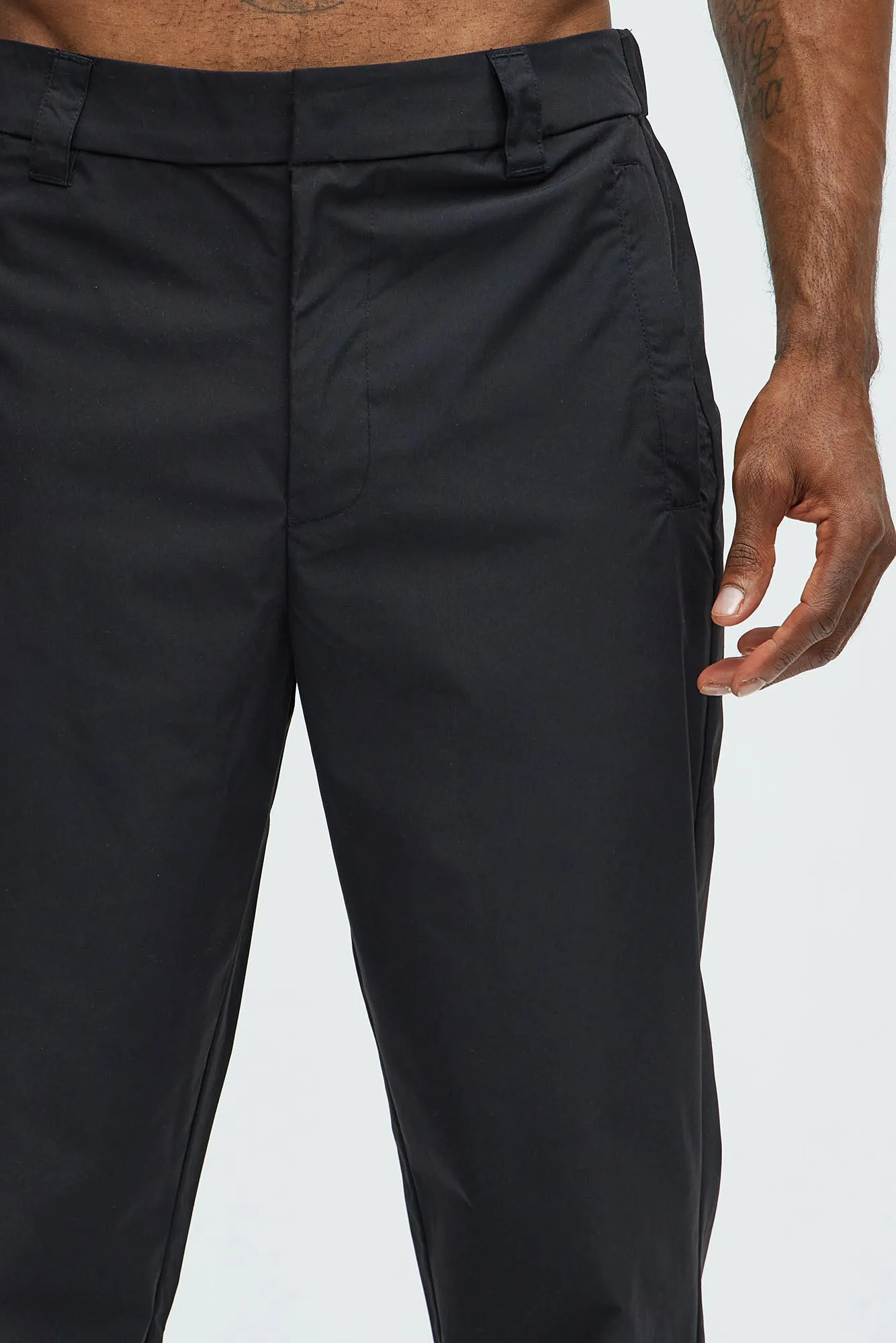 Ansel Hybrid Slim Commuter Pants - Black