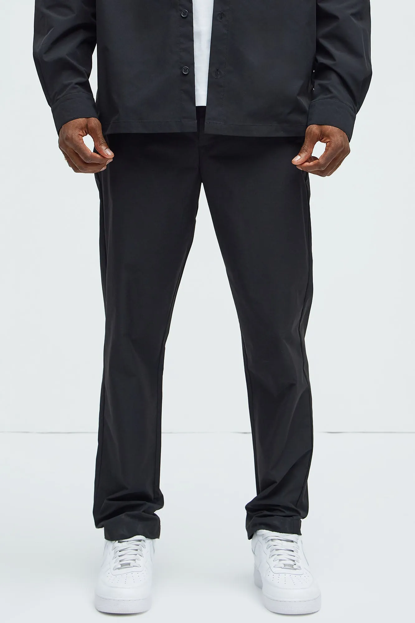 Ansel Hybrid Slim Commuter Pants - Black