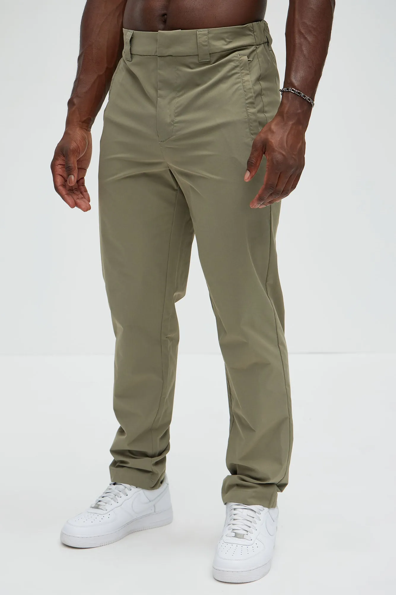 Ansel Hybrid Slim Commuter Pants - Olive