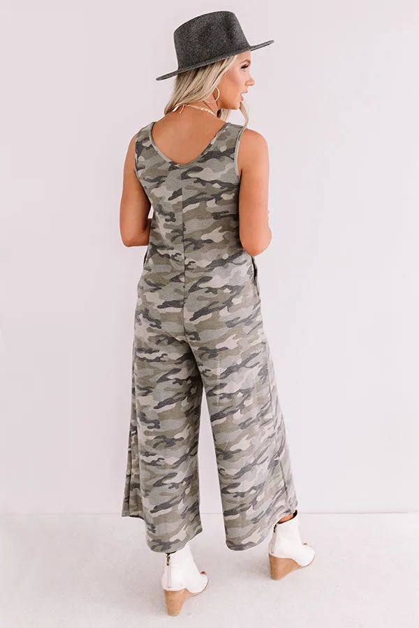 Attracting Attention Camo Jumpsuit