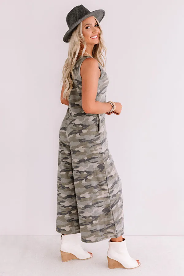 Attracting Attention Camo Jumpsuit