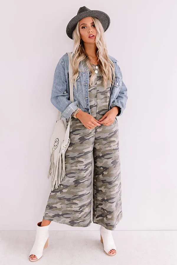 Attracting Attention Camo Jumpsuit