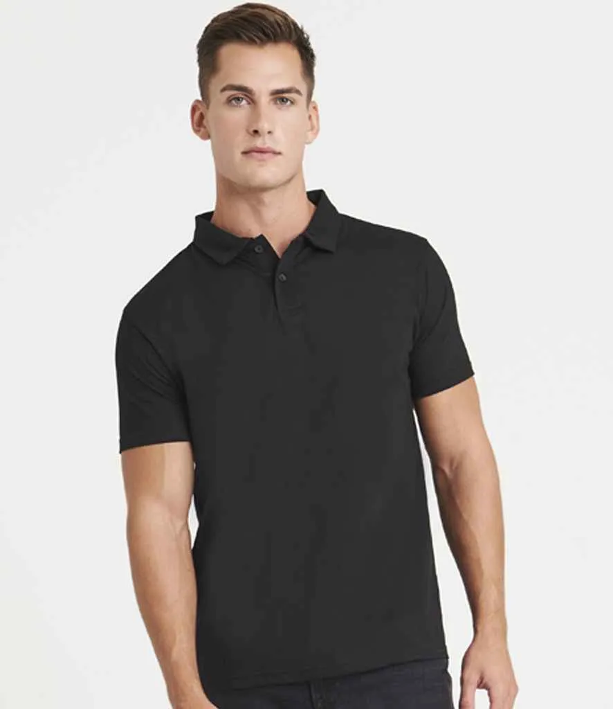 AWDis Tri-Blend Polo Shirt | Solid Black