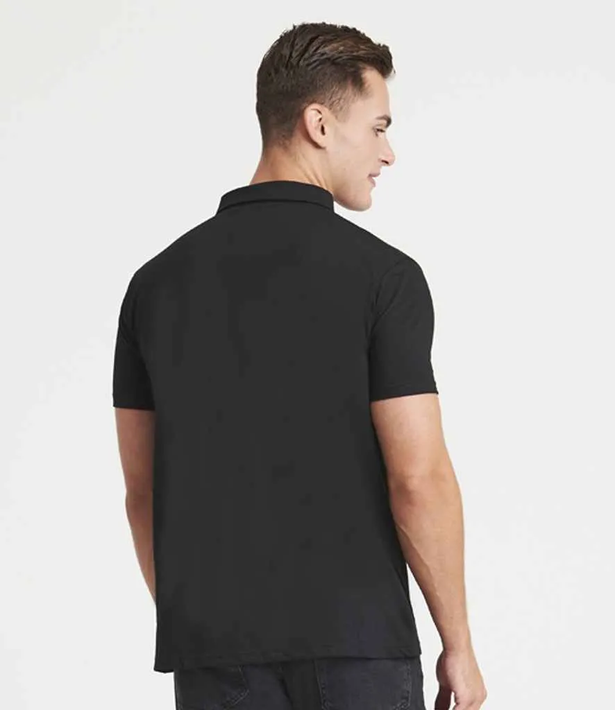 AWDis Tri-Blend Polo Shirt | Solid Black