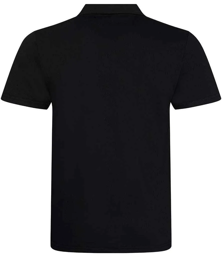 AWDis Tri-Blend Polo Shirt | Solid Black