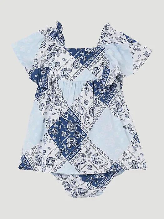 Baby Girl's Wrangler Blue Bandana Dress