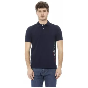 Baldinini Trend Blue Cotton Men Polo