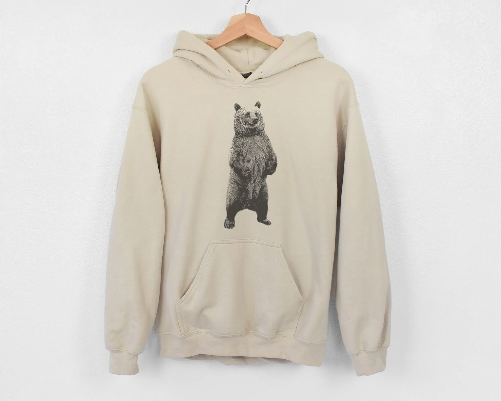 Bear Standing Tall Hoodies