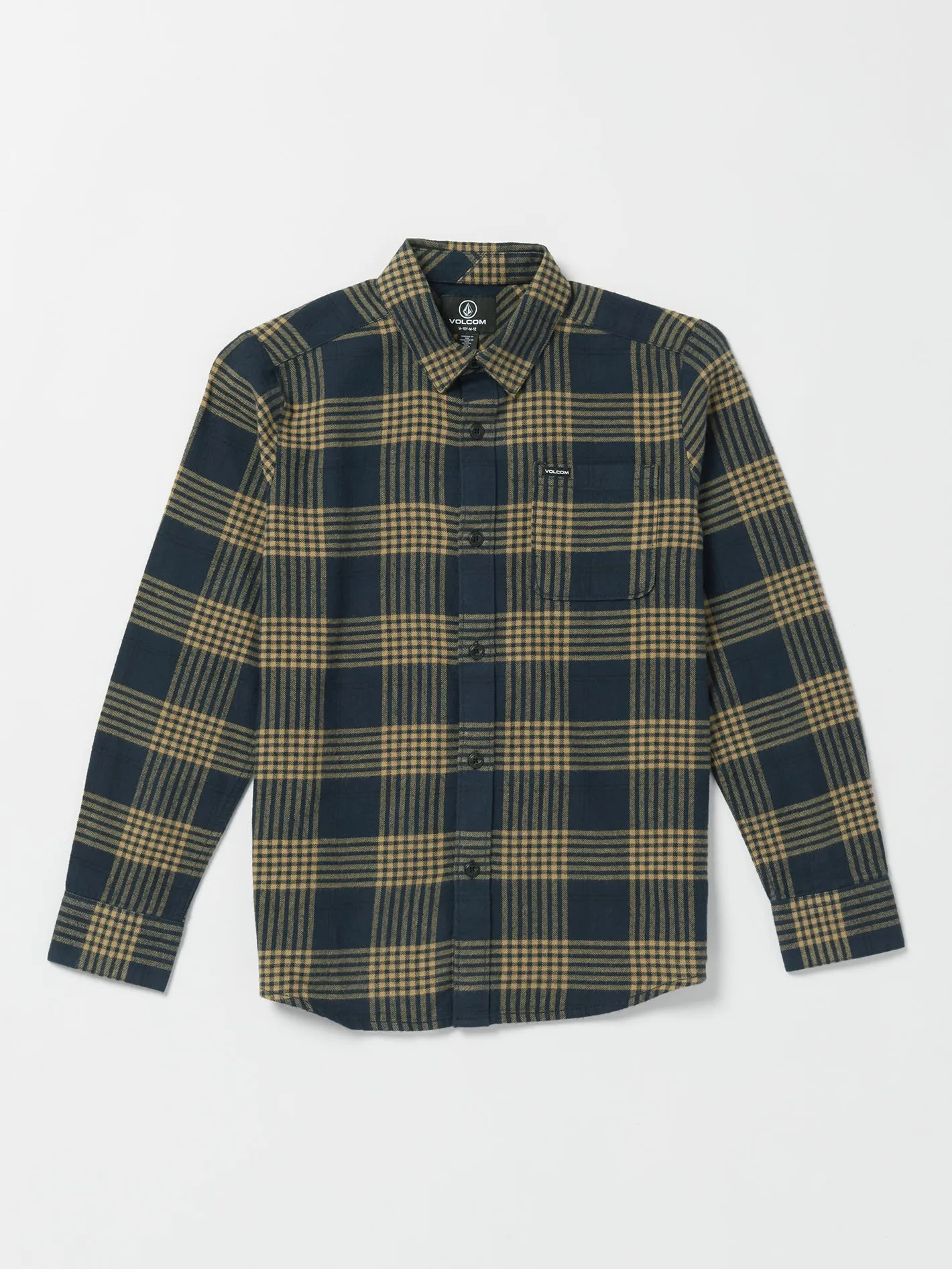 Big Boys Caden Plaid Flannel - Navy