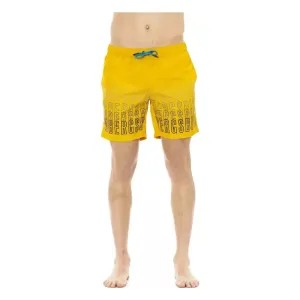 Bikkembergs Yellow Polyester Men Swim Short