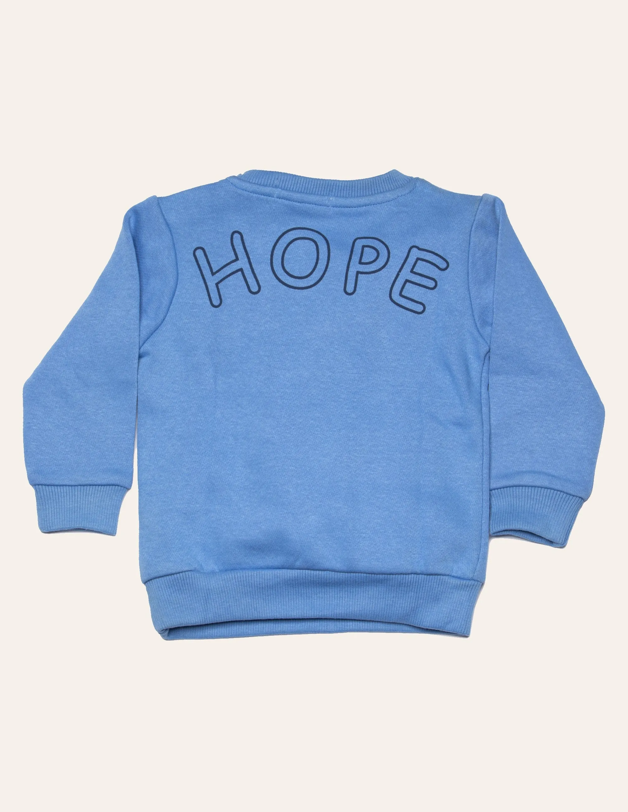 Blue HOPE Embroidered Sweatshirt