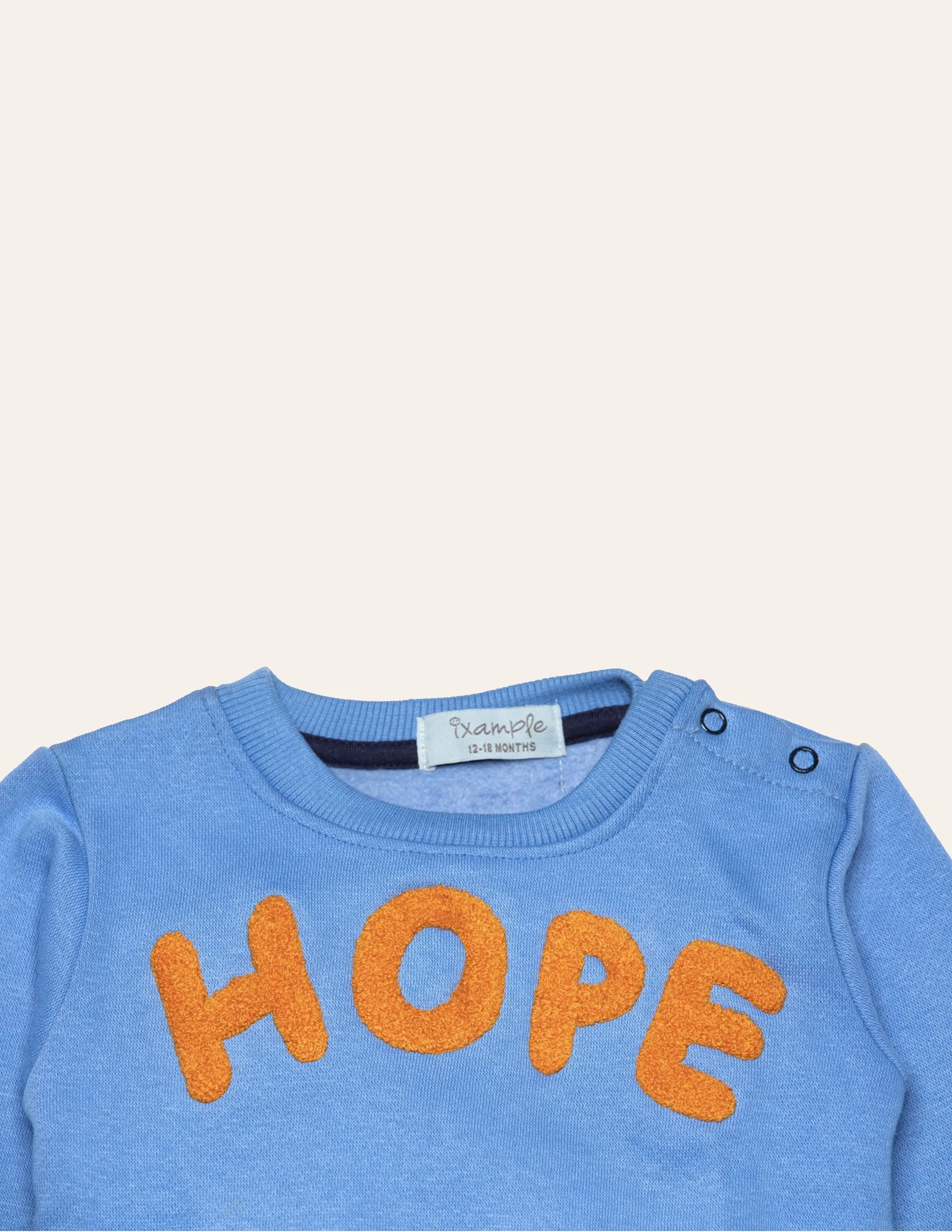 Blue HOPE Embroidered Sweatshirt