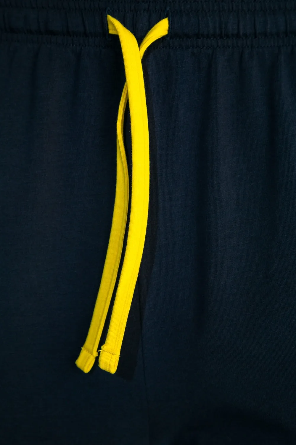 BOSS Mix & Match Sweat Short in Navy & Yellow