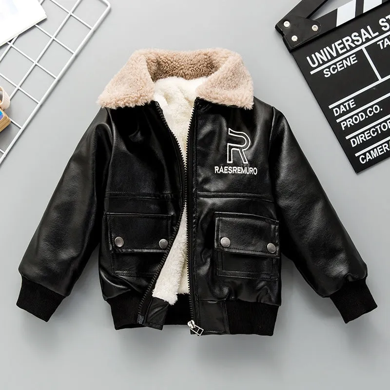 Boys Leather Jacket 13-14Y 151090