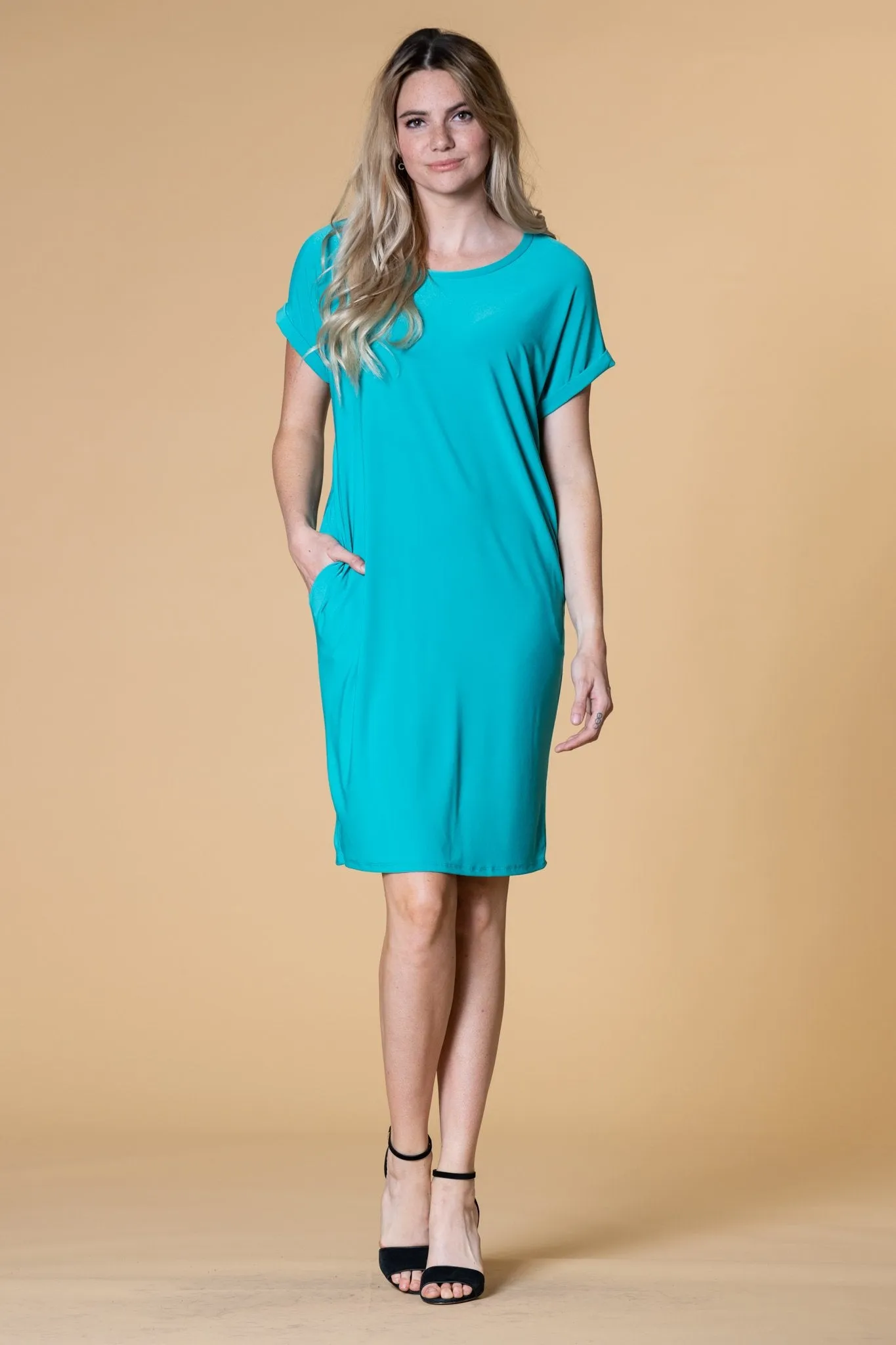 Brigitte Brianna Pocket Tee Dress