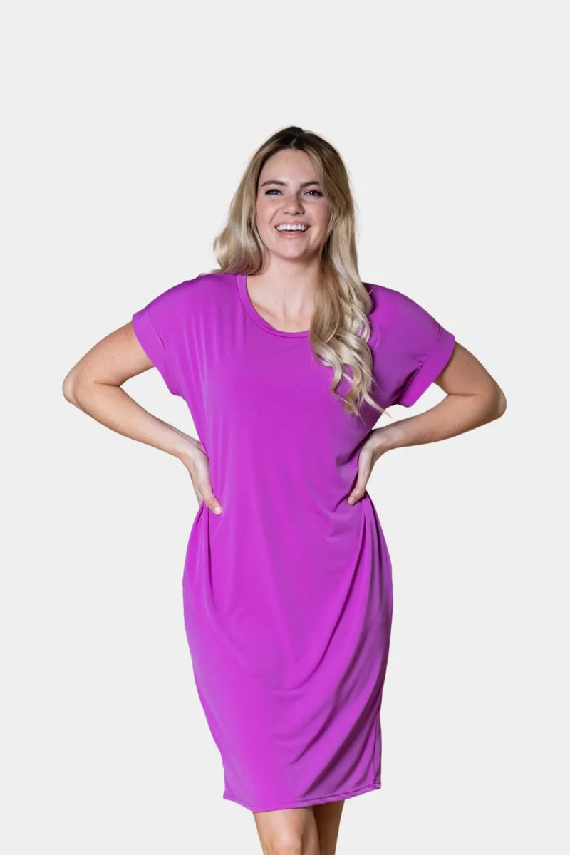 Brigitte Brianna Pocket Tee Dress