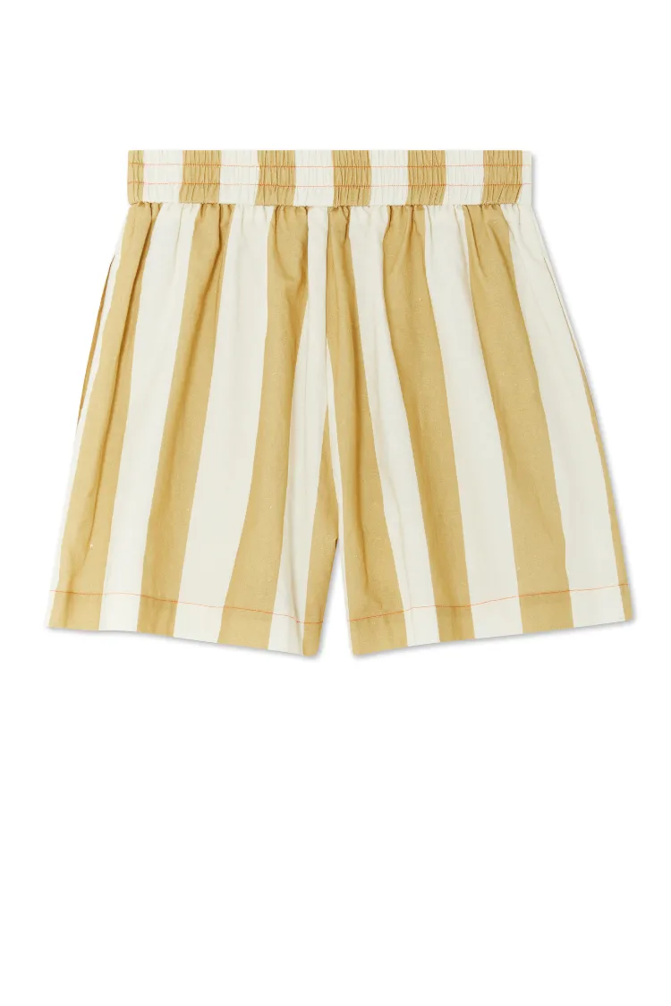 Camel Stripe Elissa Shorts