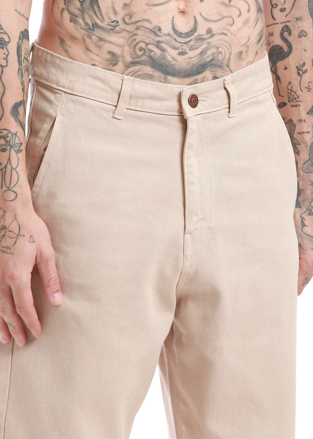 Cameo Beige Drill Denim