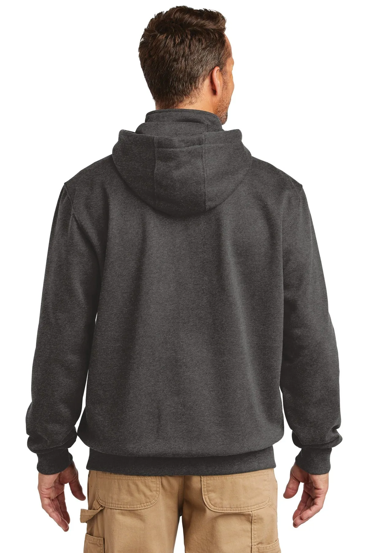 Carhartt Men's Rain Defender Paxton Heavyweight Hooded Zip Mock Sweatshirt CT100617