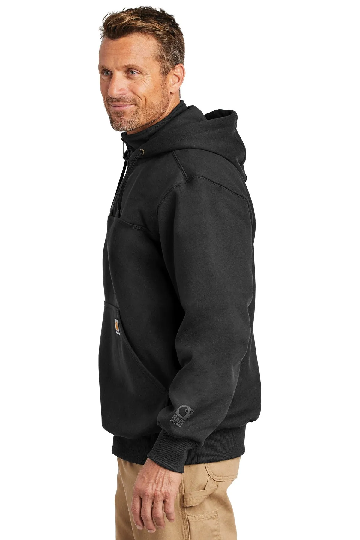 Carhartt ® Rain Defender ® Paxton Heavyweight Hooded Zip Mock Sweatshirt. CT100617