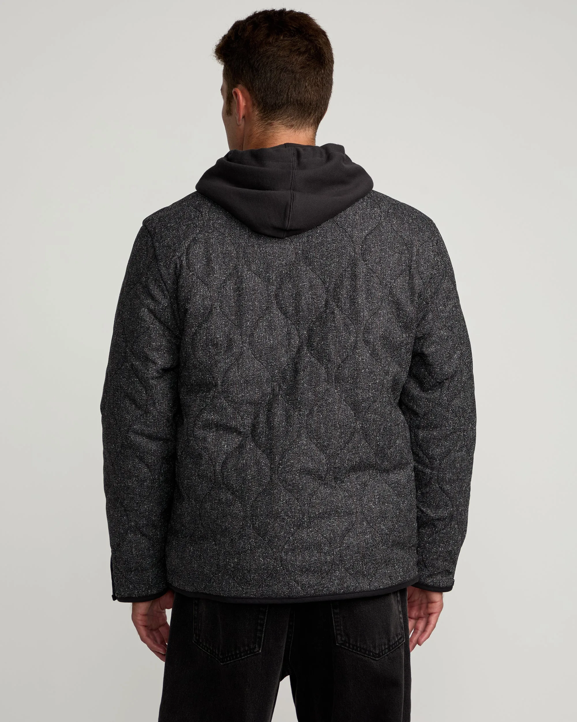 Chefs Kiss Quilted Jacket - Charcoal Heather