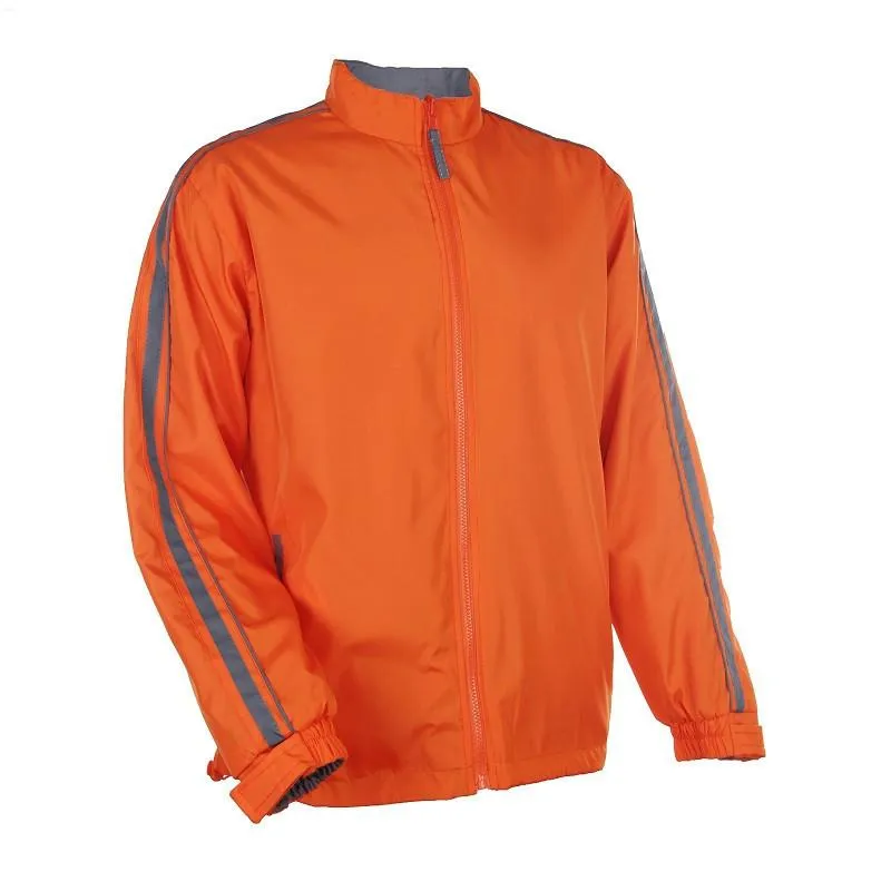 Classic Windbreaker with Sleeve Accents