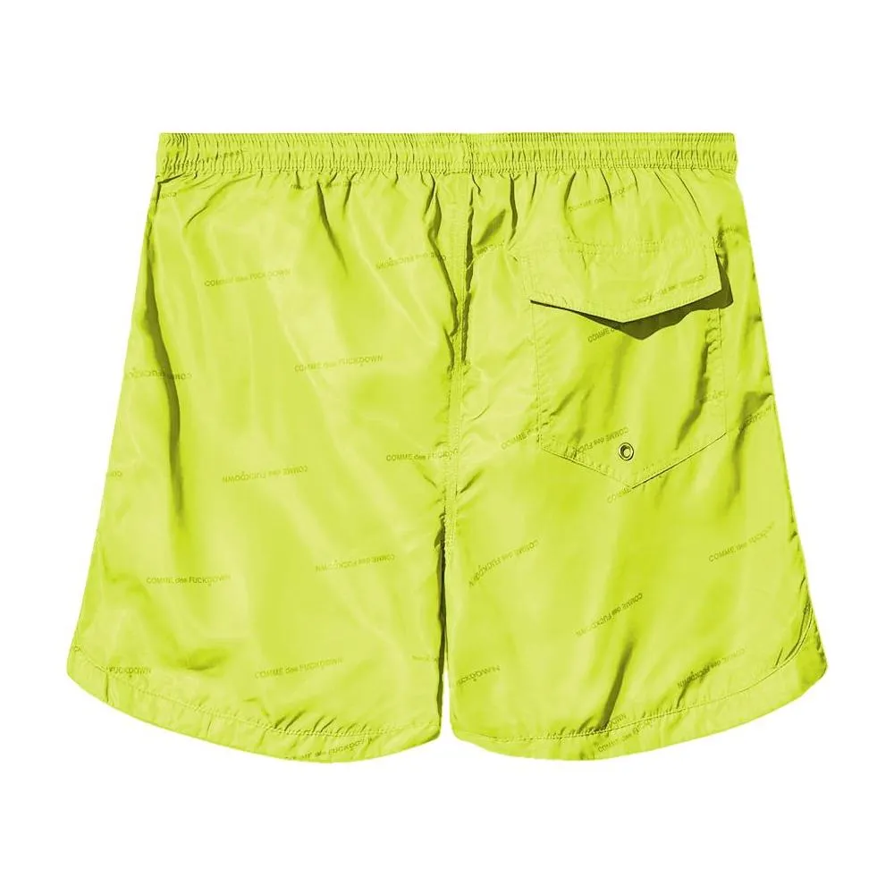 Comme Des Fuckdown Yellow Polyester Swimwear