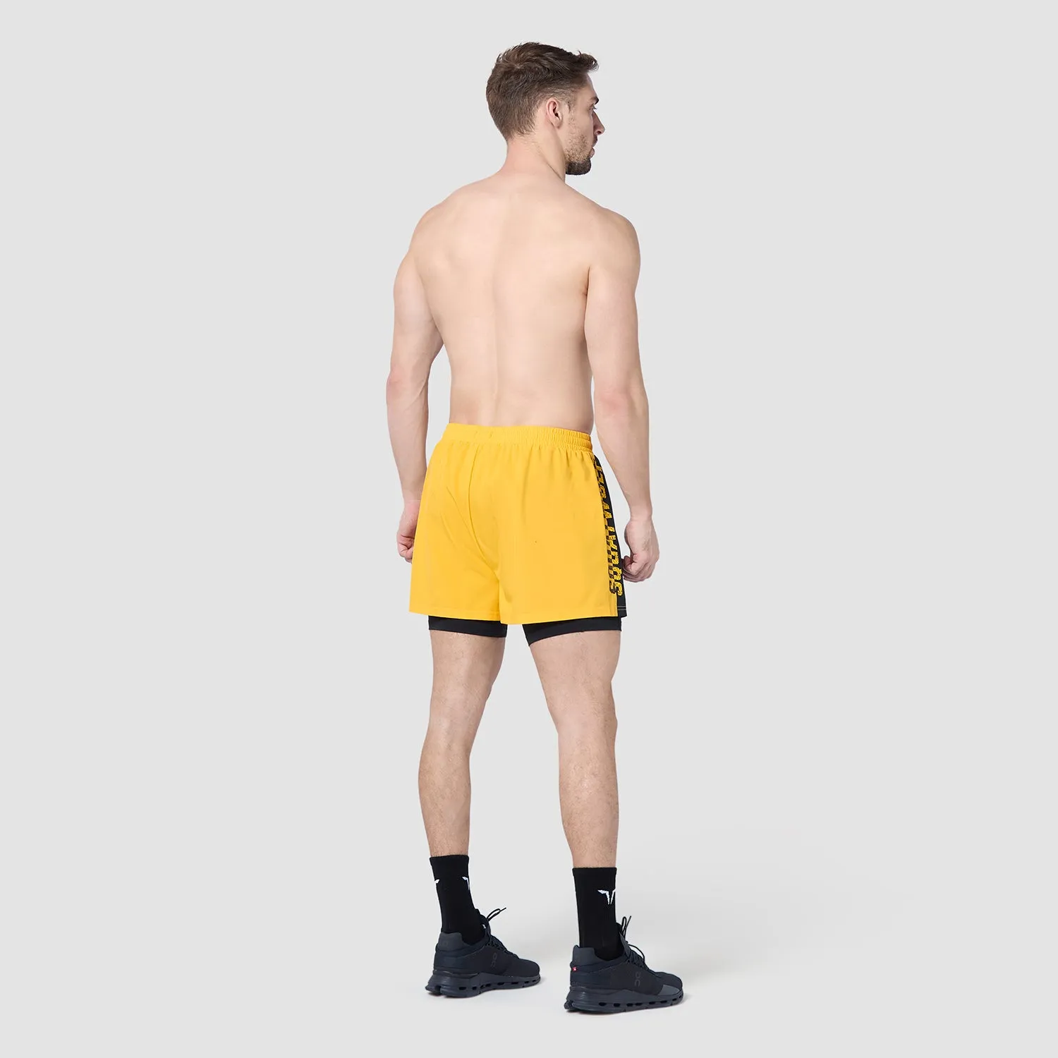 Core 5" Split 2-In-1 Shorts - Spectra Yellow & Black