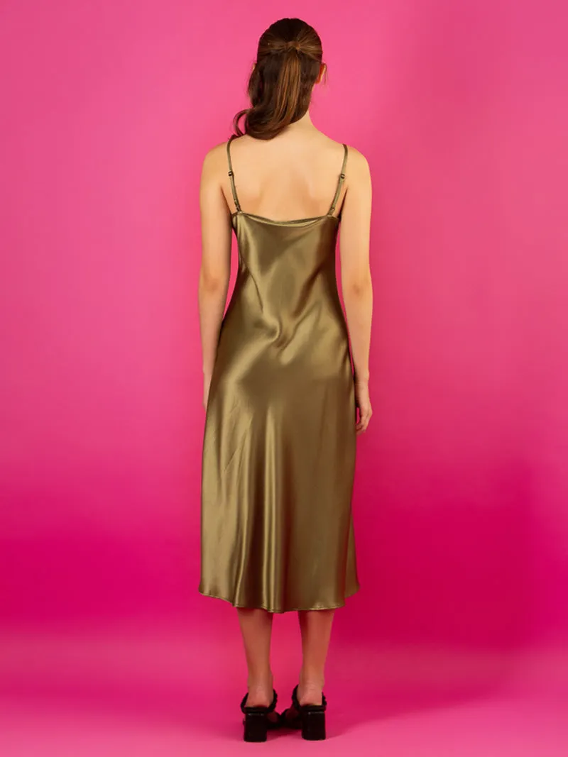 Cowl Neck Slip Dress