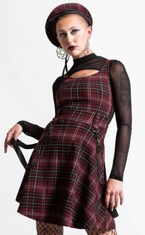 Crash Skater Dress | Blood Tartan