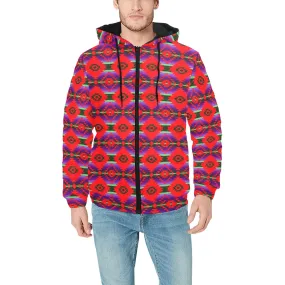 Cree Confederacy Chicken Dance Men's Padded Hooded Jacket